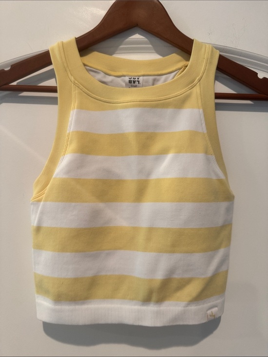 JoyLab Tops - Joy lab striped crop tank lined and padded size S NWOT